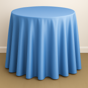 Imperial Taffeta Table Linen - Blue Silk