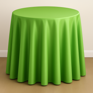 Mystique Satin Table Linen - Apple Green