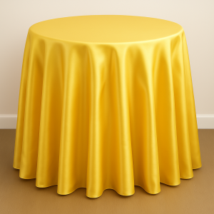 Mystique Satin Table Linen - Baja Maize