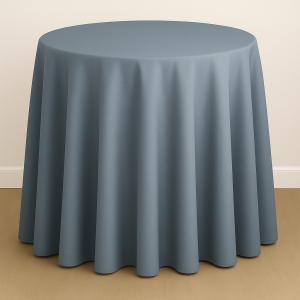 Mystique Satin Table Linen - Bluestone