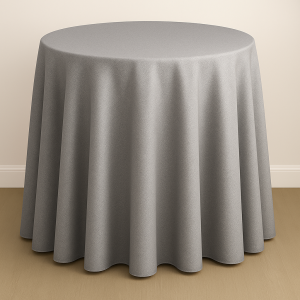 Mystique Satin Table Linen - CB Silver