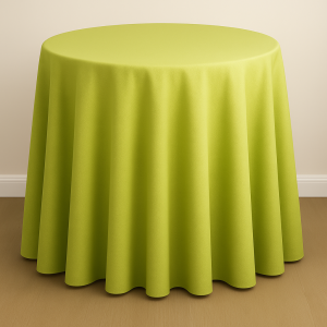 Mystique Satin Table Linen - Citra Green