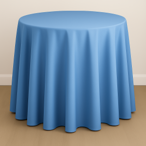Mystique Satin Table Linen - Cornflower