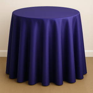 Mystique Satin Table Linen - Deep Royal