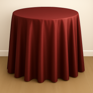 Mystique Satin Table Linen - Fino Garnet