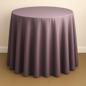 Mystique Satin Table Linen - Frosted Violet