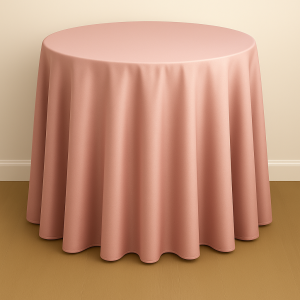 Mystique Satin Table Linen - Nu Blush