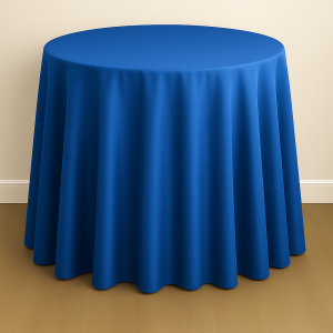 Mystique Satin Table Linen - Jewel Blue