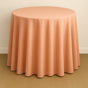 Mystique Satin Table Linen - Jolie Peach