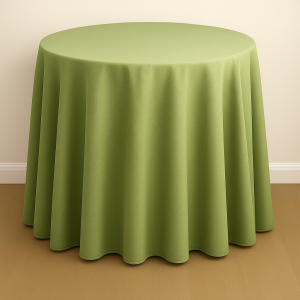 Mystique Satin Table Linen - Kiwi