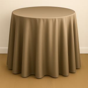 Mystique Satin Table Linen - Latté