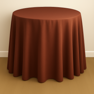 Mystique Satin Table Linen - Nu Sienna