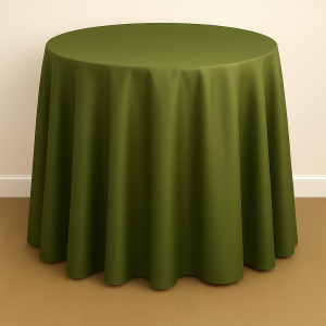 Mystique Satin Table Linen - Olivino