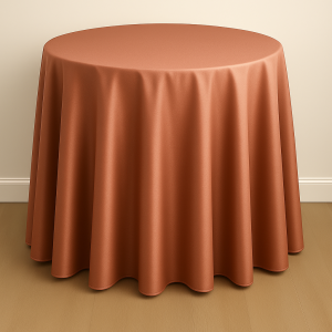 Mystique Satin Table Linen - Papaya
