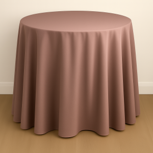 Mystique Satin Table Linen - Pecan