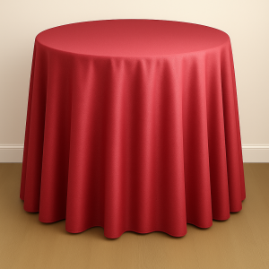 Mystique Satin Table Linen - Radiant Rouge