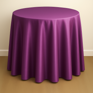 Mystique Satin Table Linen - Radiant Violet