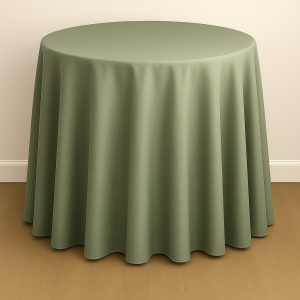 Mystique Satin Table Linen - Sage
