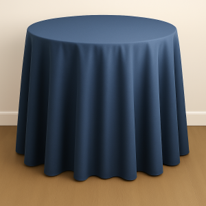 Mystique Satin Table Linen - Sparta Blue