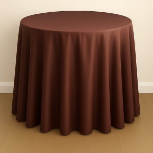 Mystique Satin Table Linen - Spiced Cider