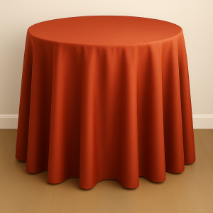 Mystique Satin Table Linen - Tiger Lilly