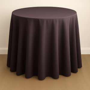 Mystique Satin Table Linen - Ultra Aubergine