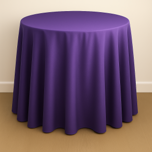 Mystique Satin Table Linen - Ultra Purple