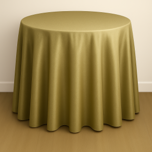 Mystique Satin Table Linen - Victorian Gold