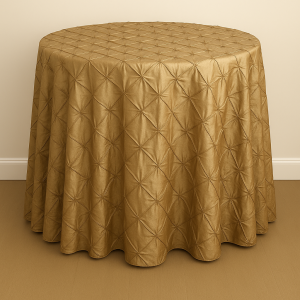 Pinwheel Taffeta Table Linen - Camel