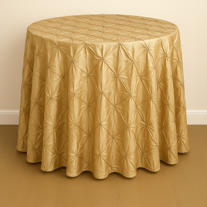 Pinwheel Taffeta Table Linen - Gold