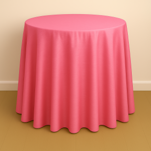 Shantung Satin Table Linen - 652 Pucci Rose
