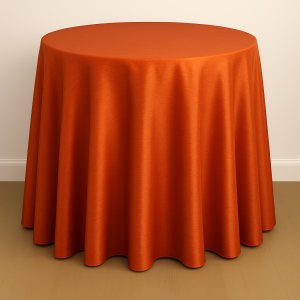 Shantung Satin Table Linen - 337 Rust