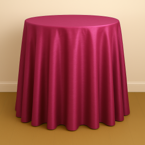 Shantung Satin Table Linen - 645 Raspberry