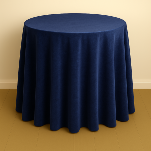 Velveteen Table Linen - Dark Blue