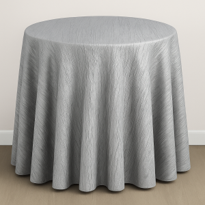 Crushed Taffeta Table Linen - 1126 Silver