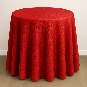 Crushed Taffeta Table Linen - 626 Red