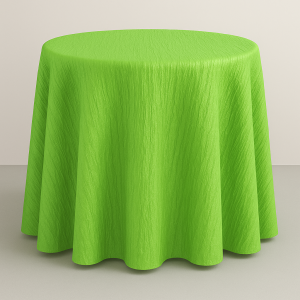 Crushed Taffeta Table Linen - 726 Lime