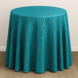 Crushed Taffeta Table Linen - 738 Teal