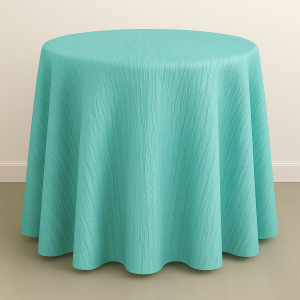 Crushed Taffeta Table Linen - 951 Tiffani Blue