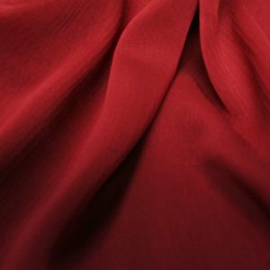 Two Tone Chiffon Table Linen - Dk Red