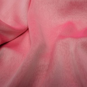 Two Tone Chiffon Table Linen - White/Fuchsia
