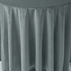Velveteen Table Linen - Charcoal