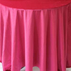 Velveteen Table Linen - Fuchsia