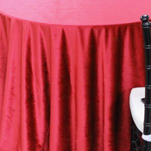 Velveteen Table Linen - Red