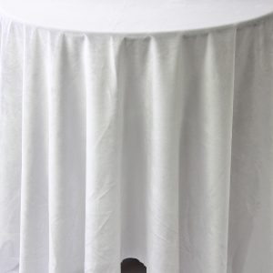 Velveteen Table Linen - White