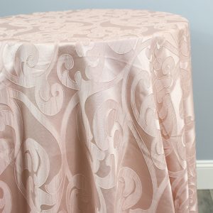 Victorian Damask Table Linen - Blush