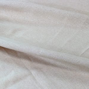 Vintage Linen Metallic Drape Panel - Champagne