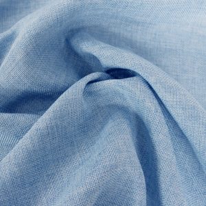 Vintage Linen Drape Panel - Baby Blue