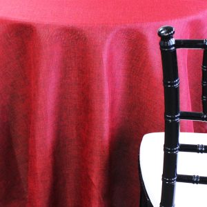 Vintage Linen Table Linen - Burgundy