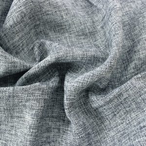 Vintage Linen Drape Panel - Charcoal